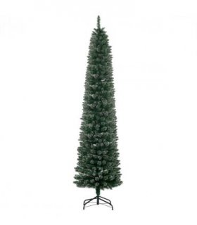 7.5FT Artificial Snow Dipped Christmas Tree Home Decoration Green HOMCOM