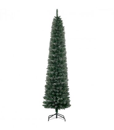 7.5FT Artificial Snow Dipped Christmas Tree Home Decoration Green HOMCOM