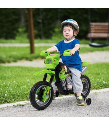 Electric Motorbike Motocross Style Ride On Bright Front Headlights Musical Sound