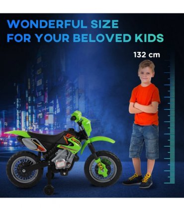 Electric Motorbike Motocross Style Ride On Bright Front Headlights Musical Sound