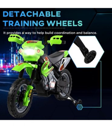 Electric Motorbike Motocross Style Ride On Bright Front Headlights Musical Sound