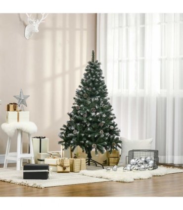 5FT Artificial Christmas Tree Xmas Indoor Decoration, Automatic Open HOMCOM