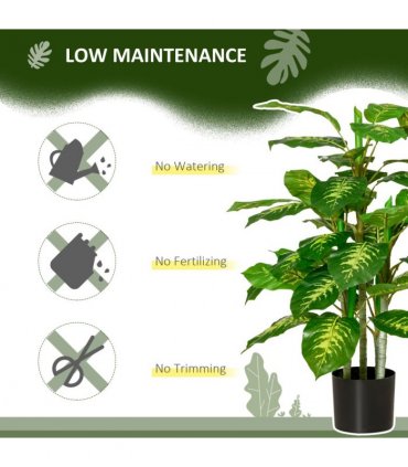 Artificial Evergreen Tree Fake Decorative Plant in Nursery Pot, 95cm