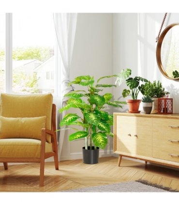 Artificial Evergreen Tree Fake Decorative Plant in Nursery Pot, 95cm