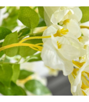 Artificial Realistic White Wisteria Tree Faux Decorative Plant, 160cm HOMCOM