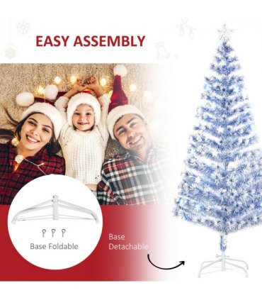 Artificial Fibre Optic Christmas Tree Seasonal Decoration w/ 26 LED HOMCOM