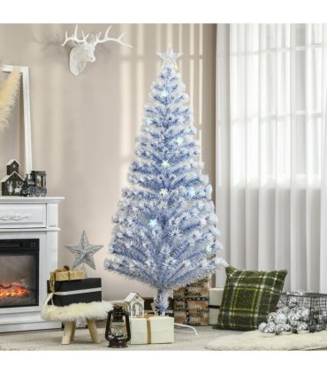 Artificial Fibre Optic Christmas Tree Seasonal Decoration w/ 26 LED HOMCOM