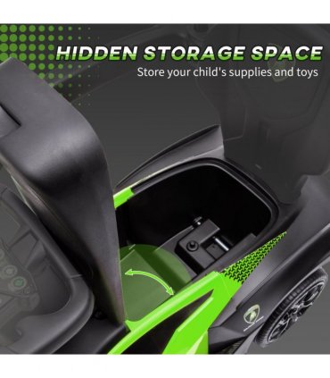 Ride-on Car PP Green 86.5L x 40W x 89.5H cm Lamborghini Push Along Car