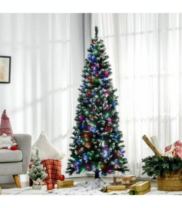 6FTPrelit Artificial Xmas Tree Holiday D��cor w/ 300 Colourful LED Light