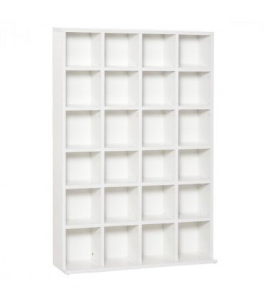 DVD CD Media Storage Cabinet Racks Wooden Shelf Video Bookcase Display