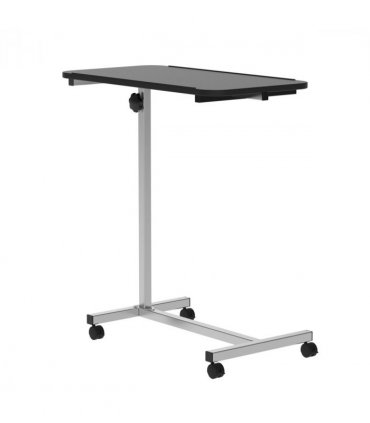 C-Shaped Mobile Table Sofa Over Bed Side Nightstand w/ Casters, Brake