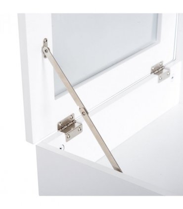 Dressing Table Desk Flip-up Mirror 2 Drawers Bedroom Makeup White HOMCOM