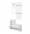 Entryway Organizer Shoe Storage Space Saving Mirror Chest Drawer
