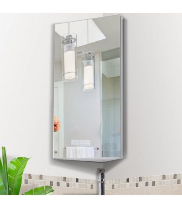 Homcom stainless steel floating corner cabinet