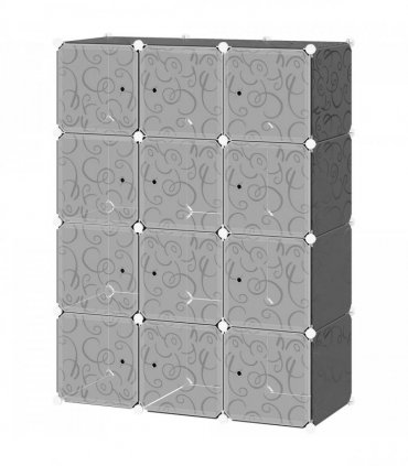 DIY Wardrobe Portable Interlocking Plastic Modular Closet Cube