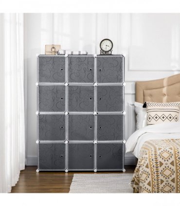 DIY Wardrobe Portable Interlocking Plastic Modular Closet Cube