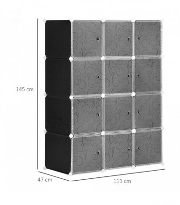 DIY Wardrobe Portable Interlocking Plastic Modular Closet Cube