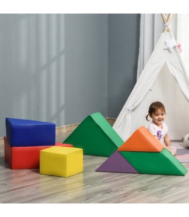 Foam Puzzle Block - 7 Pcs Kids Soft Foam Puzzle Play Blocks Set Learning Toda