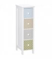HOMCOM Drawer Cabinet, 4 Drawer Storage Organizer Unit Bathroom Bedroom