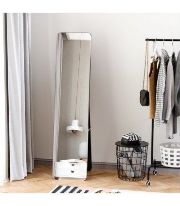 Full Length Mirror Free Standing or Wall Mount Dressing Bedroom Black
