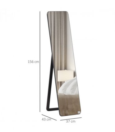 Full Length Mirror Free Standing or Wall Mount Dressing Bedroom Black