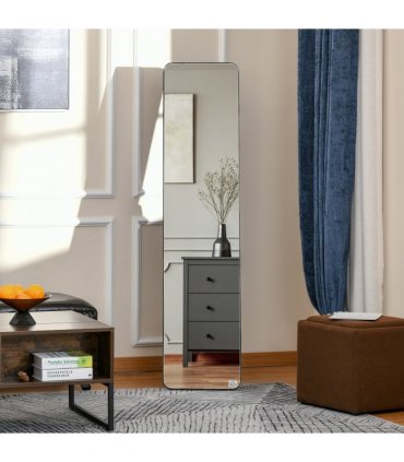 Full Length Mirror Free Standing or Wall Mount Dressing Bedroom Black