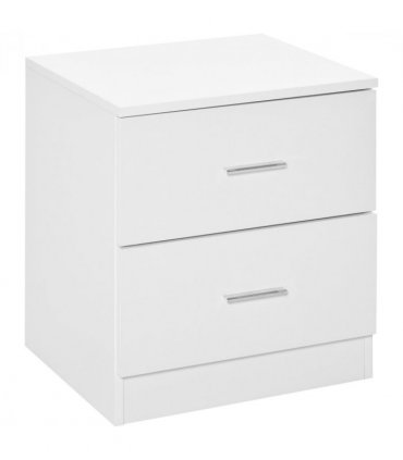 Bedside Table w/ 2 Drawers, Nightstand, Side Storage Cabinet Unit