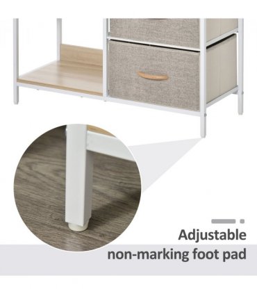 Chest Dresser with 3 Drawers Storage Cabinet Organizer, Beige