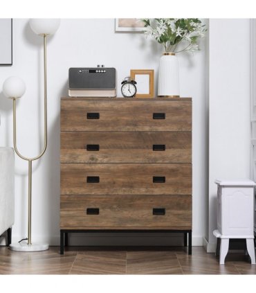 Chest of Drawers, 4 Drawer Unit Storage Chest Bedroom Living Room