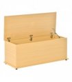 Storage Box Chest  Lid Spacious Collect Cabinet Chipboard -Burlywood
