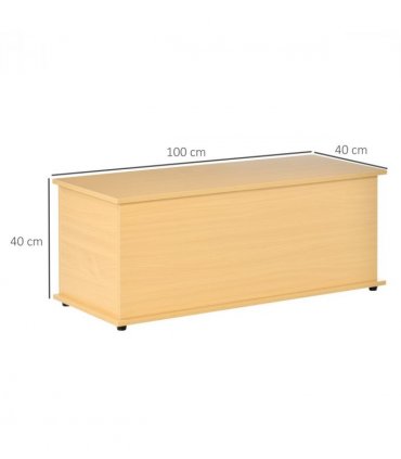 Storage Box Chest  Lid Spacious Collect Cabinet Chipboard -Burlywood