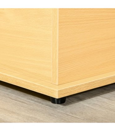 Storage Box Chest  Lid Spacious Collect Cabinet Chipboard -Burlywood