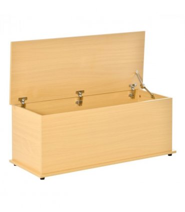 Storage Box Chest  Lid Spacious Collect Cabinet Chipboard -Burlywood