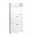 Shoe Storage Cabinet Footwear Organiser Space-saving  3 Drawers -White