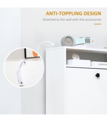Shoe Storage Cabinet Footwear Organiser Space-saving  3 Drawers -White