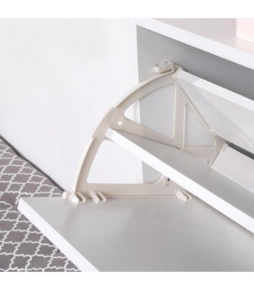 Shoe Storage Cabinet Footwear Organiser Space-saving  3 Drawers -White