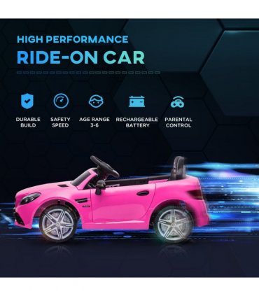 Benz 12V Kids Electric Ride On Car W/ Remote Control Music Pink