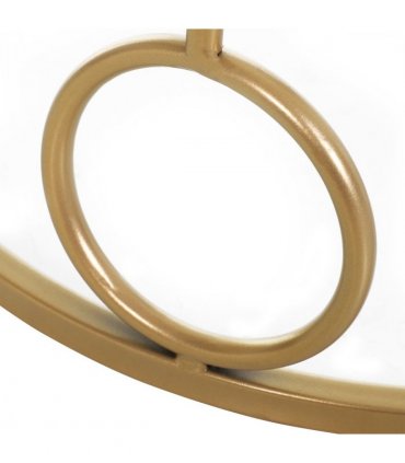 Nesting Coffee Table Set - Gold Tone Tempered Glass Top - 2 Piece Modern Chic