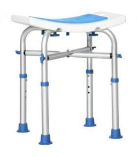 Adjustable Shower Stool with Suction Foot Pads for Elderly Disabled