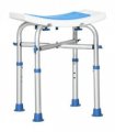 Adjustable Shower Stool with Suction Foot Pads for Elderly Disabled