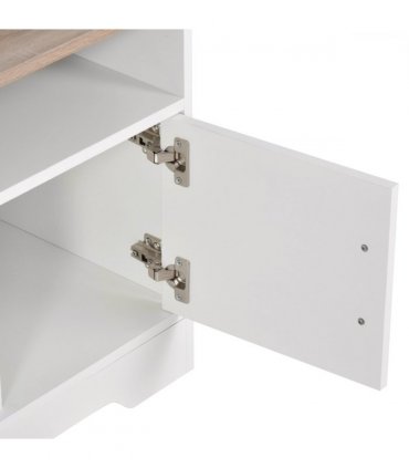 Home Office 42" TV Stand Storage Unit w/ Cabinets Shelves Living Room