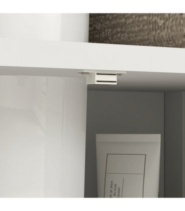 Bathroom Pedestal Under Sink Cabinet White MDF 60H x 60W x 30Dcm Storage Shelves