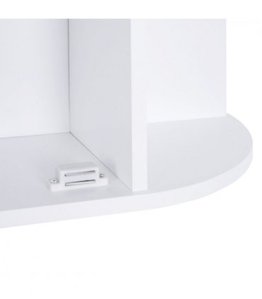 Wall Mounted Bathroom Cabinet White MDF 63H x 66W x 17Dcm Single Door Mirror