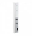 kleankin Freestanding Tall Bathroom Cabinet W/ Open Shelves 3 Cupboards, Grey