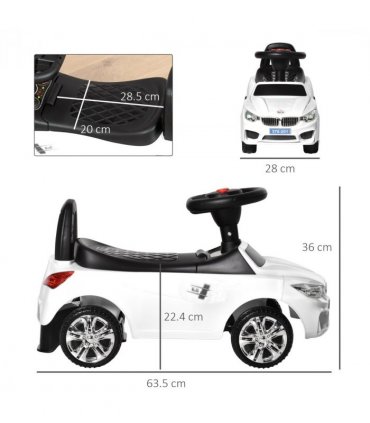 Ride on Car Baby Toddler Walker Foot to Floor Sliding Car Slider White