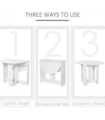 Folding Drop Leaf Dining Table Foldable Bar Table for Small Kitchen