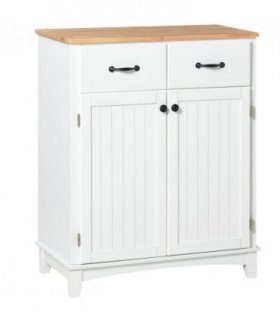 Simple Kitchen Cupboard Storage Cabinet w/ Drawer Living & Dining Room