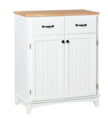 Simple Kitchen Cupboard Storage Cabinet w/ Drawer Living & Dining Room