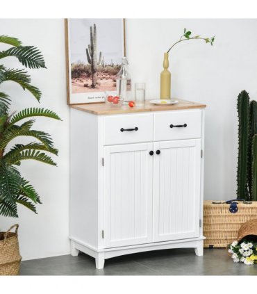 Simple Kitchen Cupboard Storage Cabinet w/ Drawer Living & Dining Room