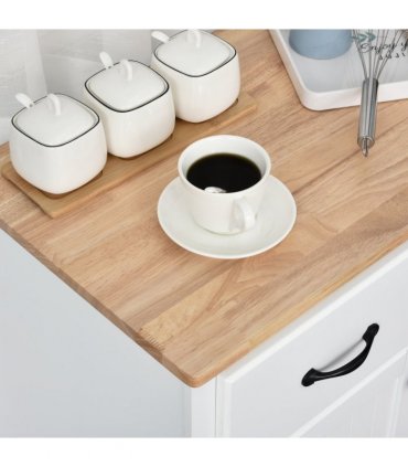 Simple Kitchen Cupboard Storage Cabinet w/ Drawer Living & Dining Room
